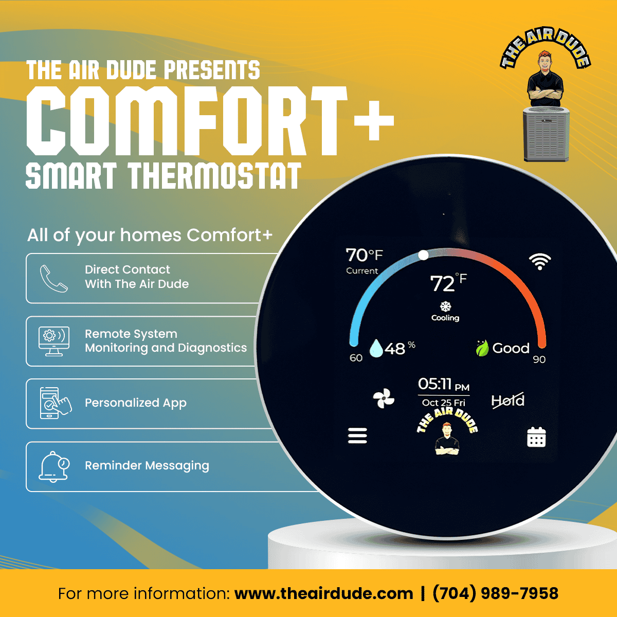 The Air Dude Presents Comfort + Smart Thermostat